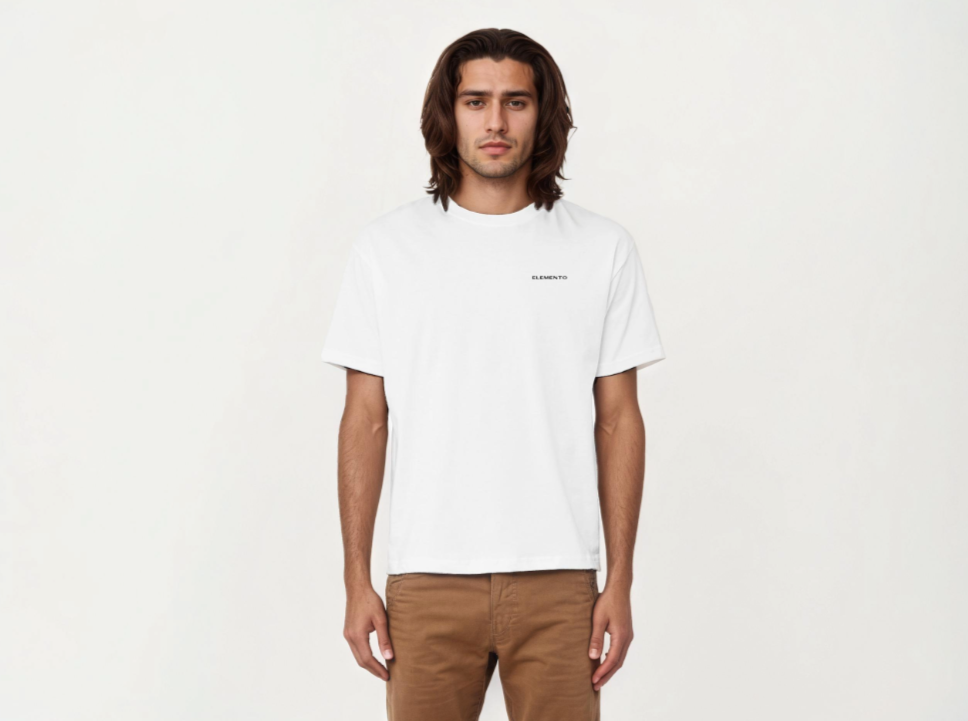 “ELEMENTO” Tee (uppercase, small, left chest)